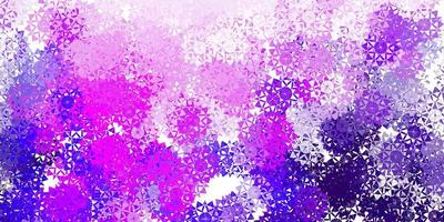 Light purple vector template with ice snowflakes.