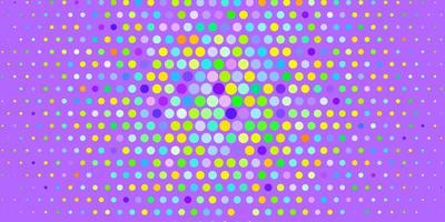 Light Multicolor vector background with bubbles.