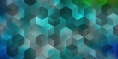 Light Blue, Green vector template in hexagonal style.