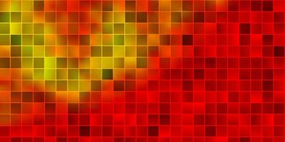 Light Red, Yellow vector background with rectangles.