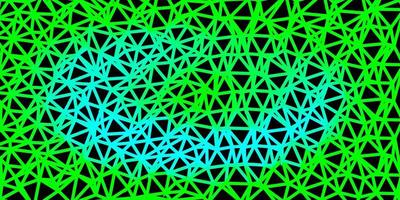 Light green vector triangle mosaic design.