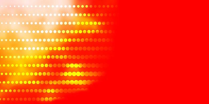 Light Red, Yellow vector pattern with circles.
