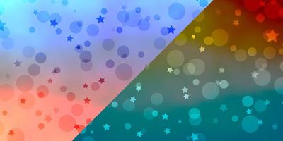 Vector texture with circles, stars.