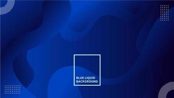 Abstract Blue Liquid Background vector