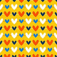 Yellow Background with hearts vector