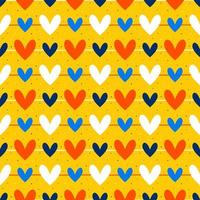 Yellow Background with hearts vector