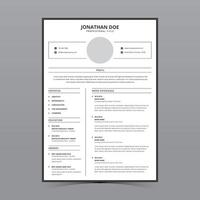 Resume Template Vector Design