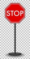 Red traffic sign vector