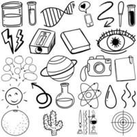 Set of item and symbol hand drawn doodle vector