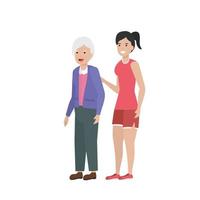 Grandmother cartoon vector design