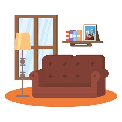 Living room vector design