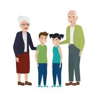 Isolated family members vector design