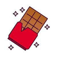 icono de estilo detallado de barra de chocolate vector