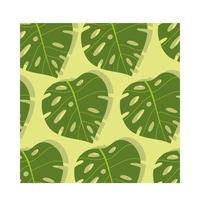 leafy plants tropical pattern background
