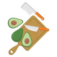 Isolated avocado fruit vector design