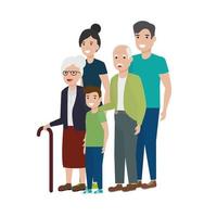 Isolated family members vector design