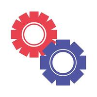 Isolated gear part design vector