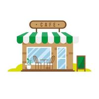 little coffee store building facade