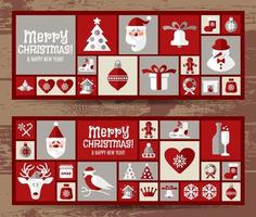 Christmas and new year background. vector