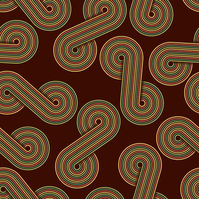 Retro abstract seamless pattern with circles