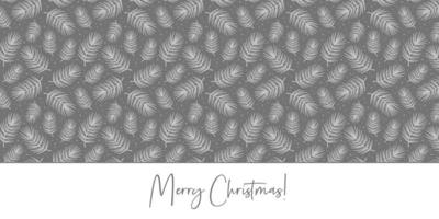 Merry Christmas. Spruce branch, pine tree element. Seamless pattern texture background. vector