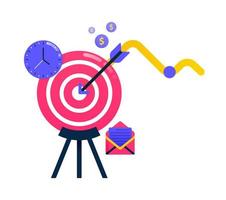 Design for achieve goals business targets arrows and darts business motivation. Can also be used for business icon design and graphic elements vector