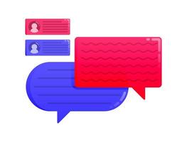 Design for bubble comments and conversations. Can also be used for business, icon design, and graphic elements vector