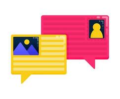 Design for bubble comments and conversations. Can also be used for business, icon design, and graphic elements vector