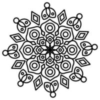 mandala con adornos vector