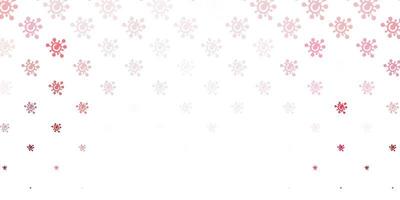 Light Pink, Red vector template with flu signs