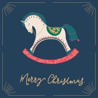 Merry Christmas greetings card vector