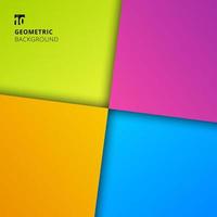 Abstract background colorful geometric square shape with shadow minimal style. vector