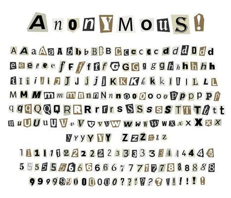 Anonymous Clippings Font