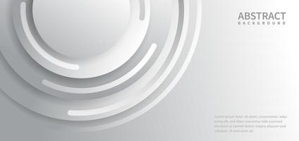 Abstract background white and gray with curves circles lines overlapping with copy space for text. vector