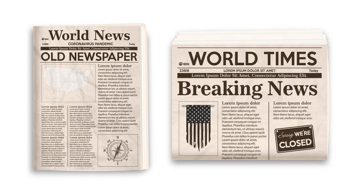 Newspaper Vector Art Icons And Graphics For Free Download