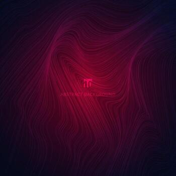 Abstract wave or wavy lines texture pink gradient background. vector