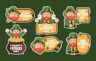 Smiling Leprechaun Celebrating Saint Patrick vector