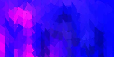 Dark pink, blue vector poly triangle layout.