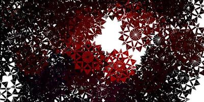 Light Red vector template with ice snowflakes.