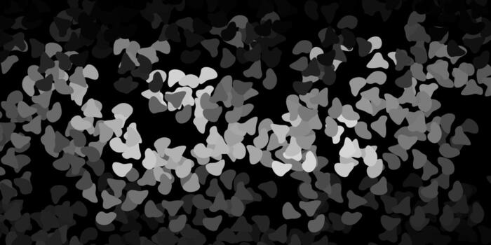 Dark gray vector template with abstract forms.