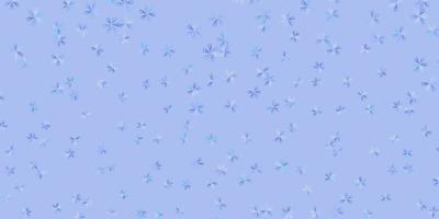 ilustraciones abstractas de vector azul claro con hojas.