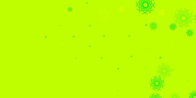 Light Green, Yellow vector background with random forms.