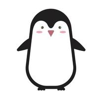 lindo pingüino vector