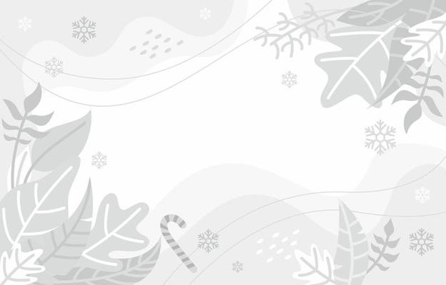 White Background with Winter Concept