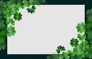 Saint Patrick's Day Clovers Background vector