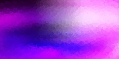 Light purple, pink vector triangle mosaic wallpaper.