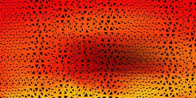Dark orange vector abstract triangle texture.