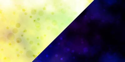 Vector background with circles, stars.