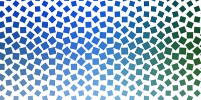 textura de vector azul claro, verde en estilo rectangular