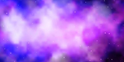 Light Purple vector layout with bright stars.